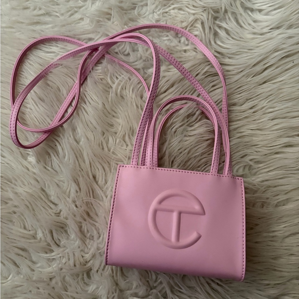 Telfar Pink Mini Shopping Bag Crossbody